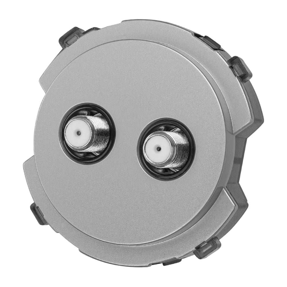 Изображение товара Розетка TDM ELECTRIC TV/SAT проходная платина, "байкал" SQ1819-0321