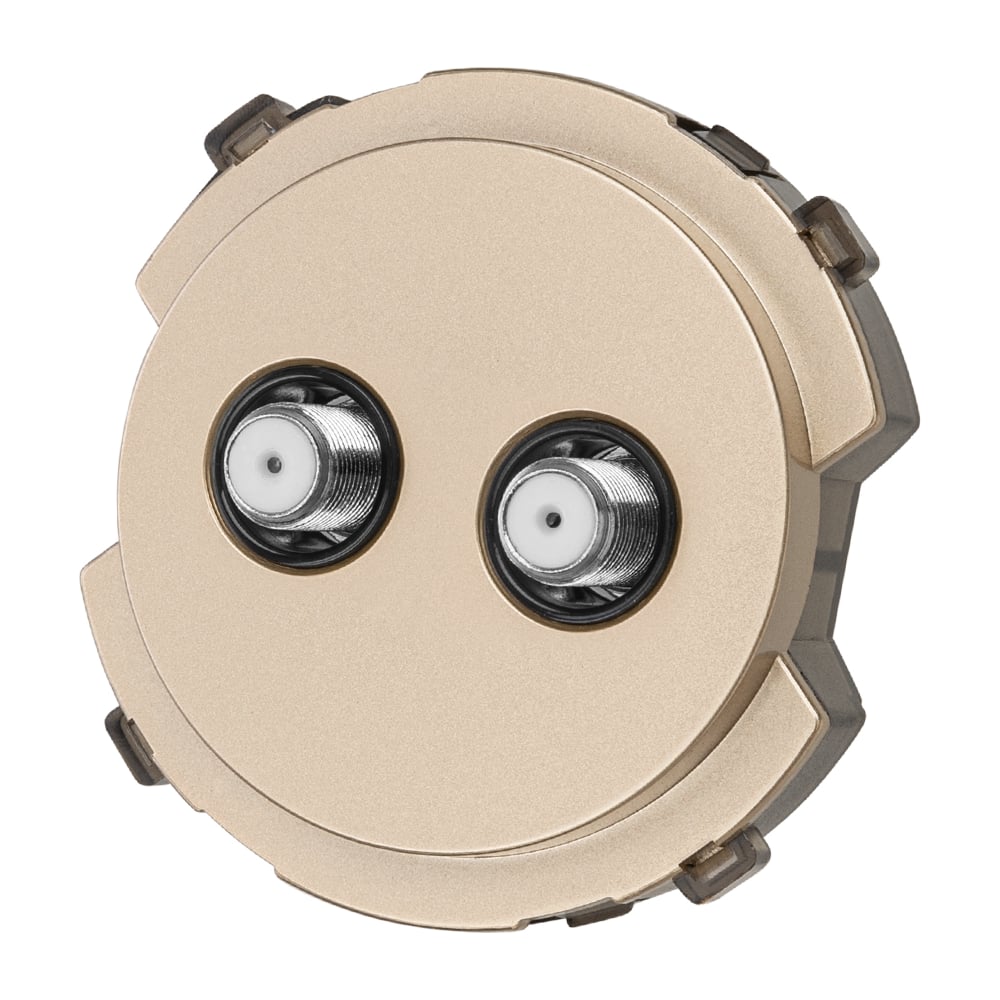 Изображение товара Розетка TDM ELECTRIC TV/SAT проходная шампань, "байкал" SQ1819-0521