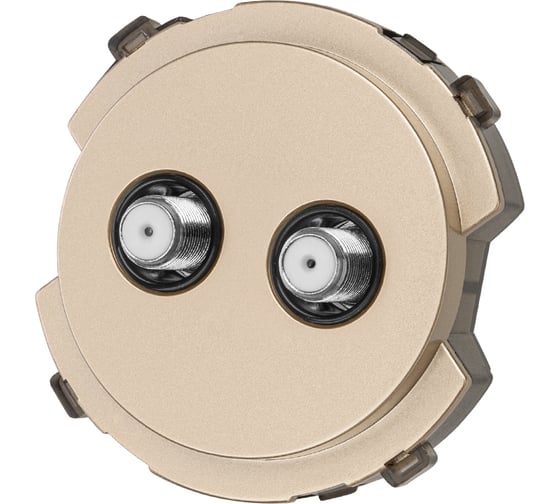 Изображение товара Розетка TDM ELECTRIC TV/SAT проходная шампань, "байкал" SQ1819-0521