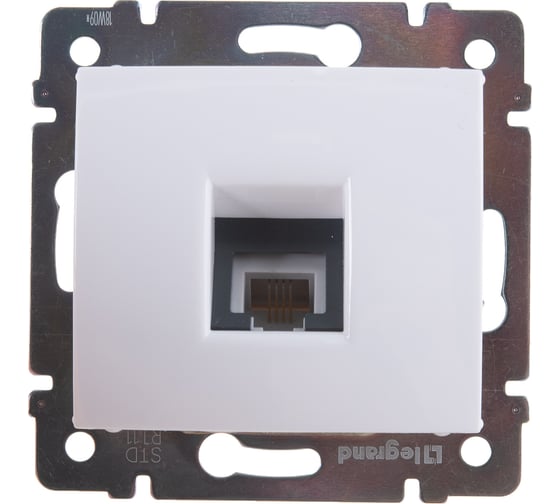 Изображение товара Розетка Legrand телефонная RJ11 Legrand Valena белый 774438