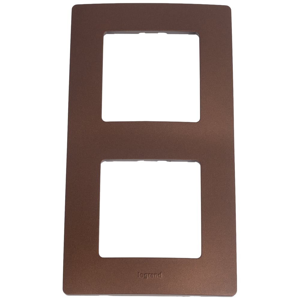Изображение товара Рамка Legrand Etika 2 поста какао Лег 672572 для электропроводки