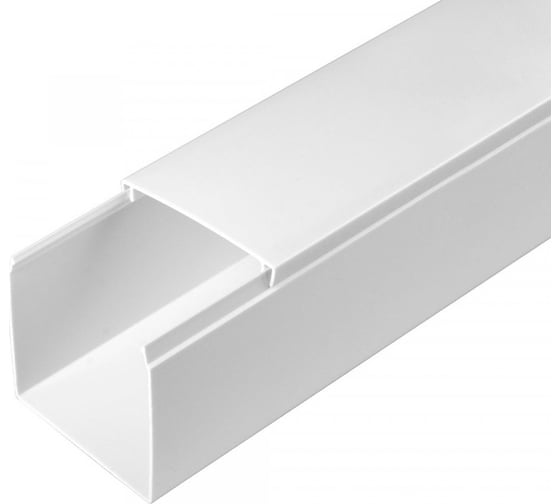 Изображение товара Кабель-канал Промрукав белый 2-й замок в п/э 60х60 2м PR03.0056