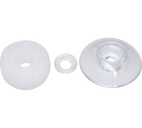 Изображение товара Термошайба Росдюбель D40, прозрачная, с прокладкой, 400 шт. 16-0310