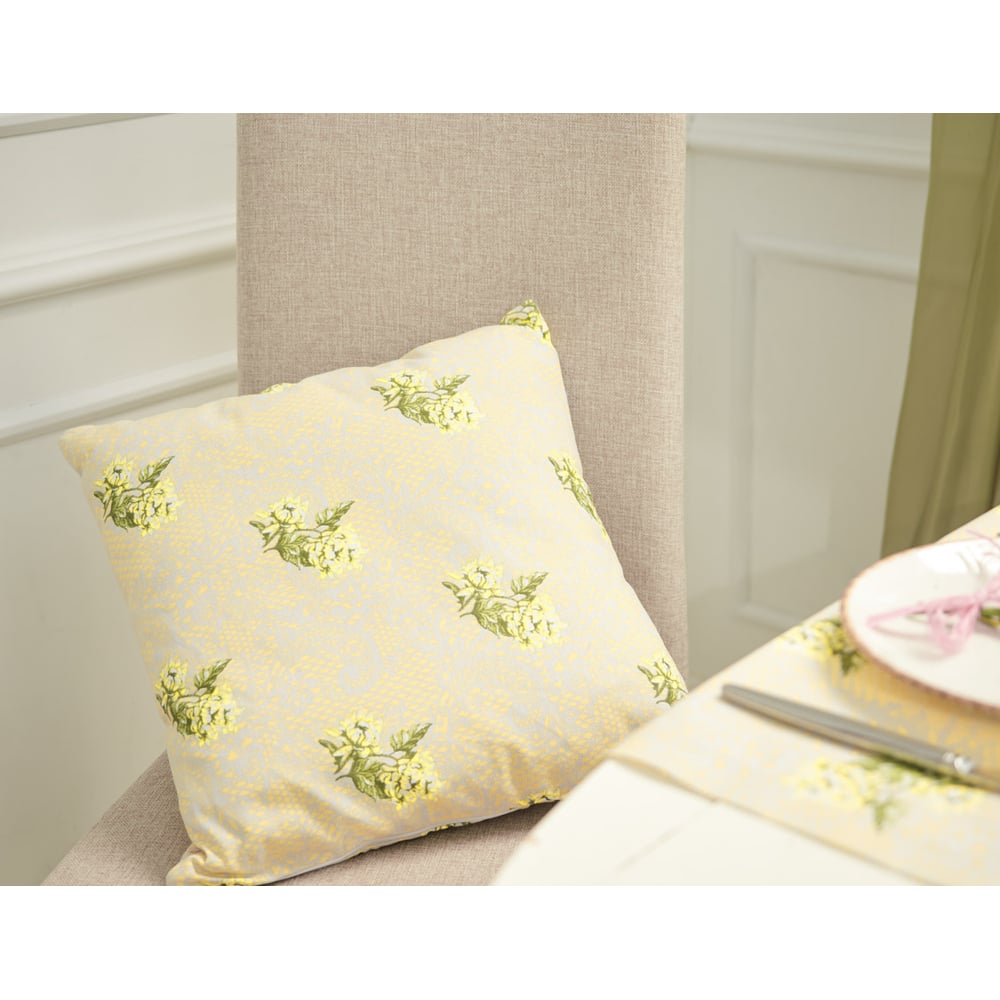 Изображение товара Декоративная подушка Guten Morgen Глициния 40x40 см с цветочным принтом