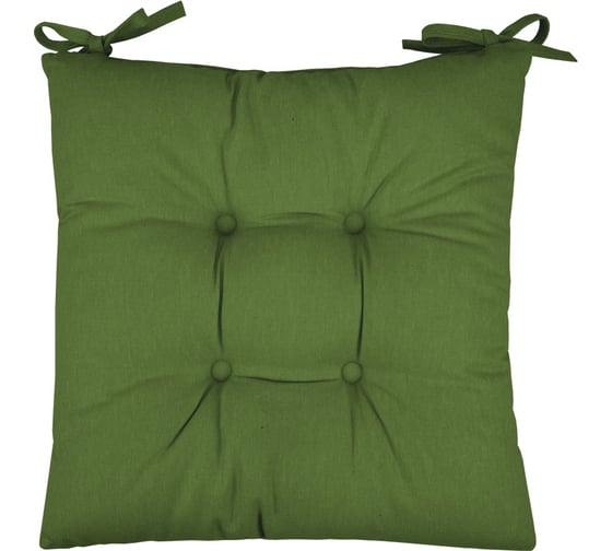 Изображение товара Подушка на стул Guten Morgen высокая, Цвет: Зеленый 40x40 см СРТ-зел-40-40