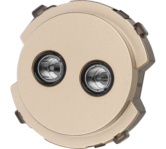 Изображение товара Розетка TDM ELECTRIC двойная TV проходная шампань, "байкал" SQ1819-0512