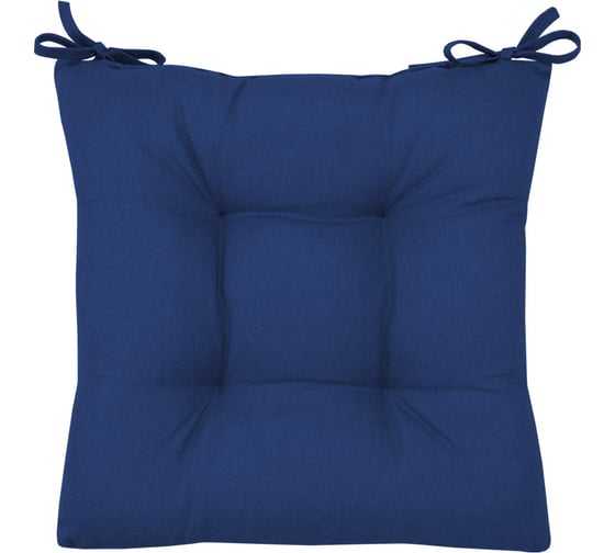 Изображение товара Подушка на стул Guten Morgen высокая, Цвет: Синий 40x40 см СТР-СИН-40-40