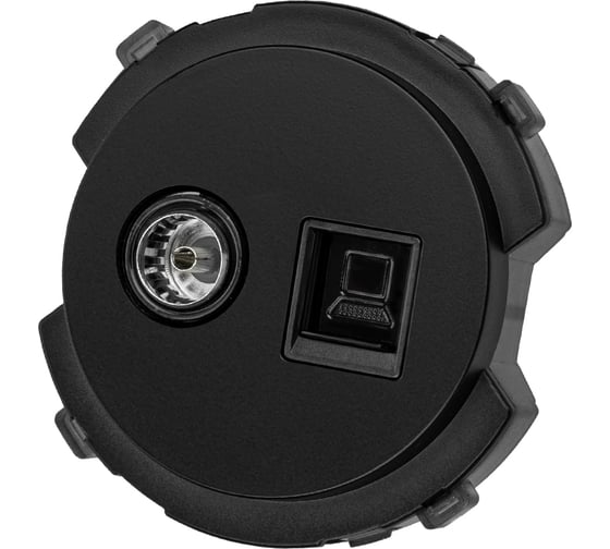 Изображение товара Розетка компьютерная TDM ELECTRIC RJ45 + TV розетка оконечная агат, "байкал" SQ1819-0219