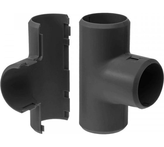 Изображение товара Разборный тройник Промрукав d32 мм черный 1 шт PR13.0180