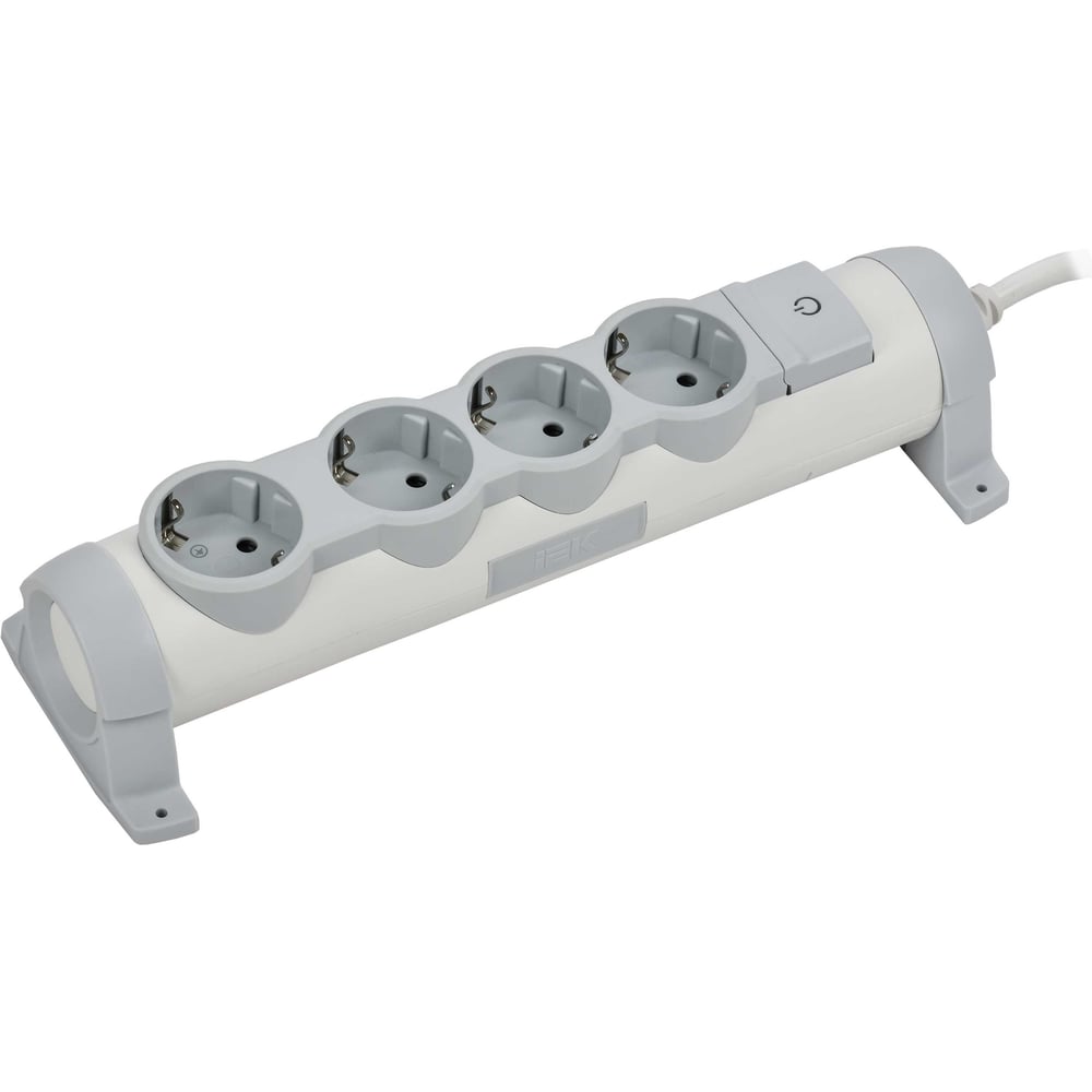 Удлинитель IEK COMFORT У04К 4 места 2P+PE 1,5м 3х1,5мм2 16А белый 694626