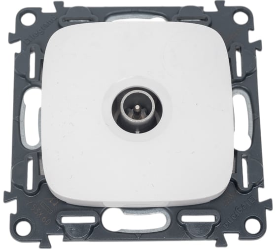 Изображение товара Механизм розетки TV Legrand Valena Allure оконечная 10 дБ 0-862 МГц с лицевой панелью белый 753760
