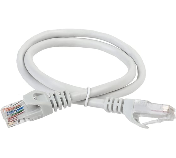 Изображение товара Патч-корд ITK категории 5е UTP 7 м серый PC01-C5EU-7M