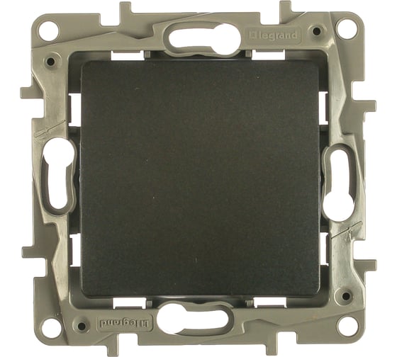 Изображение товара Переключатель Legrand одноклавишный Legrand Etika 10А 250В безвинтовые зажимы антрацит 672605