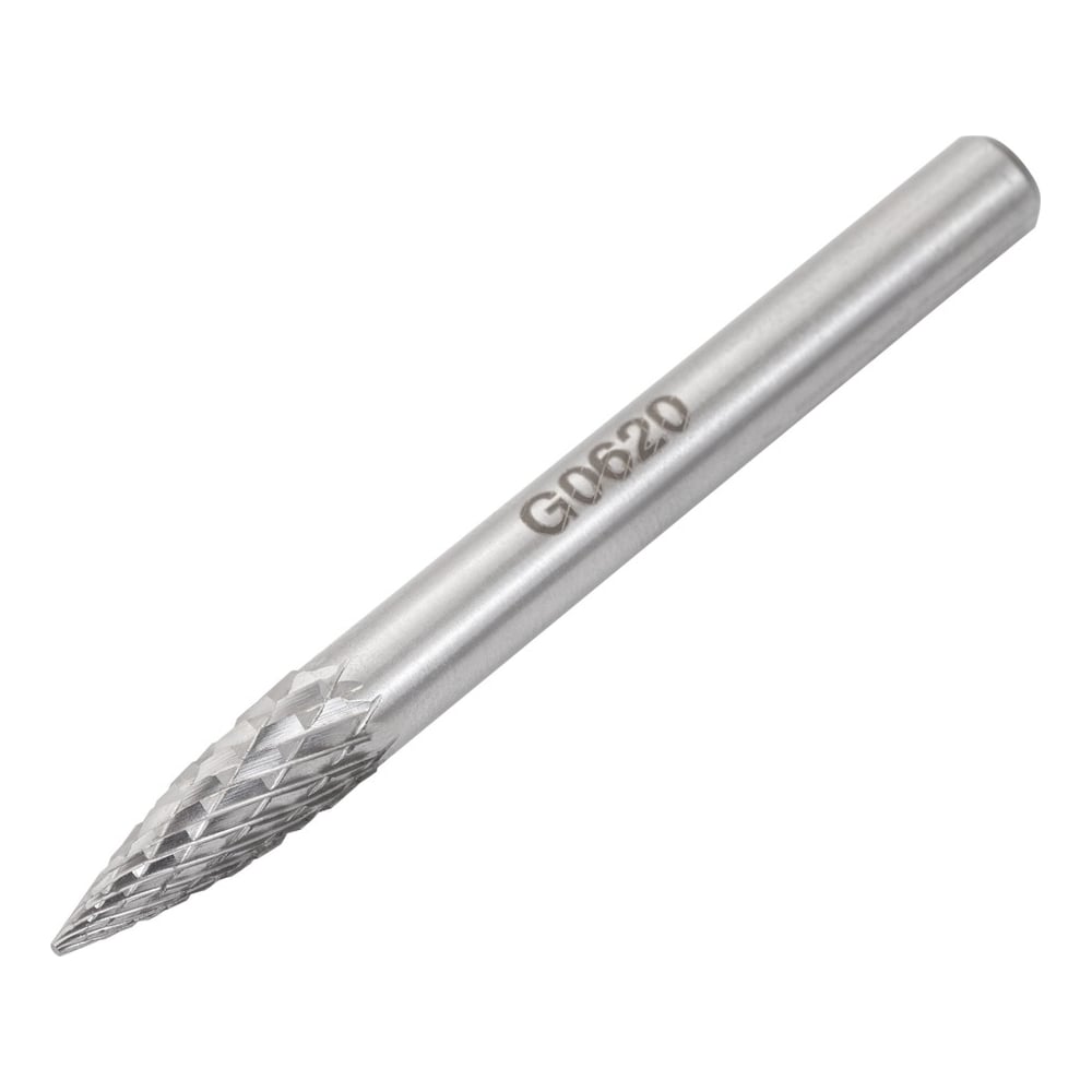 Изображение товара Бор-фреза G062006 двойная насечка для резьбы гравировки и фрезерования 6 мм