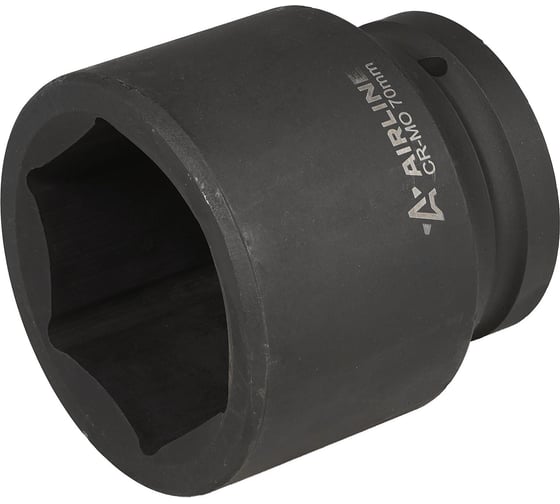 Изображение товара Головка ударная торцевая шестигранная 70 мм, L=100 мм, 1 1/2"DR AIRLINE ATAS708