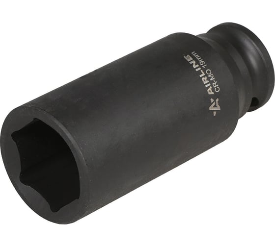 Изображение товара Головка ударная торцевая глубокая шестигранная 19 мм, L=65 мм, 3/8"DR AIRLINE ATAS332