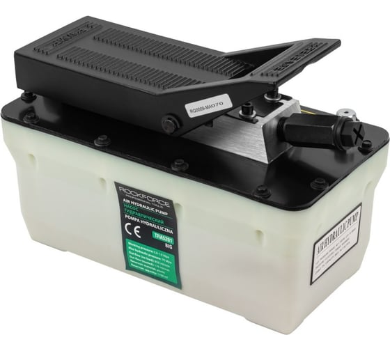 Изображение товара Насос пневмогидравлический ножной Rockforce 1.7л(раб.давл. 6-10атм,давл. гидравл. 700атм, расход без нагрузки 850мл/мин,расход с нагрузкой 170мл/мин) RF-TRA5201 BIG(57215)