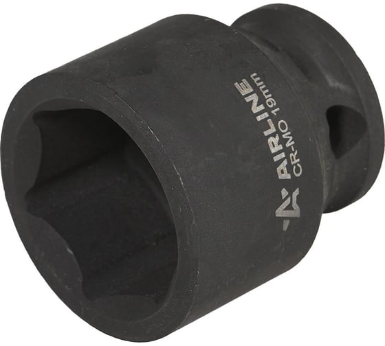 Изображение товара Головка ударная торцевая шестигранная 19 мм, L=30 мм, 3/8"DR AIRLINE ATAS314