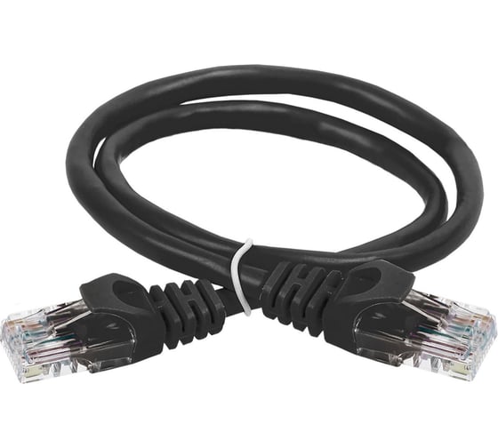 Изображение товара Патч-корд ITK категории 5е UTP 1 м черный PC09-C5EU-1M