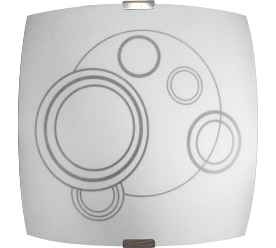 Изображение товара Светильник Элетех Галактика НПБ 09-60-003 М83 ИУ 300x300 мм матовый белый/клипсы штамп металлик 1005205710