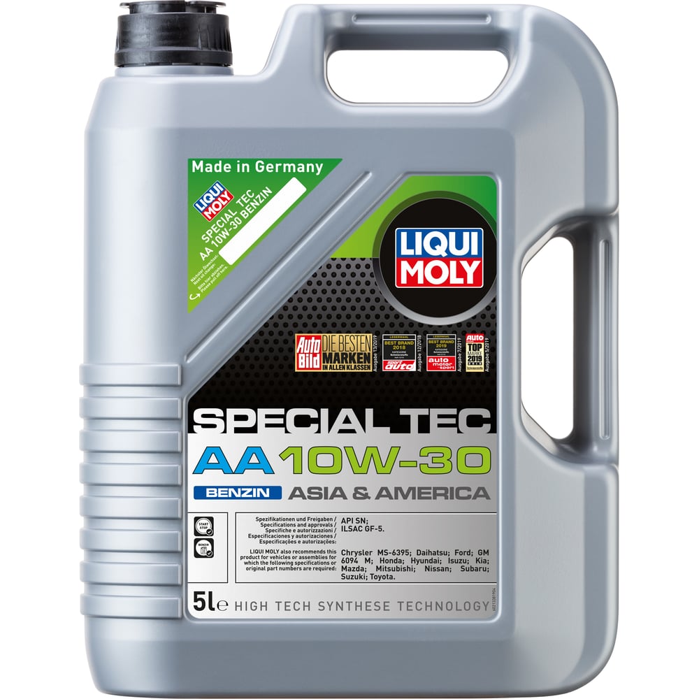 НС-синтетическое моторное масло LIQUI MOLY 10W30 21338 Special Tec AA Benzin 10W-30 SN GF-5 - фото 1