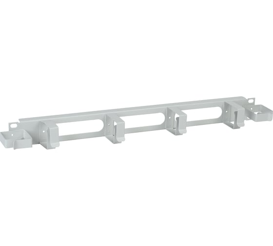 Изображение товара Кабельный органайзер ITK 19 дюймов 1U 2 боковых горизонтальных и 4 вертикальных кольца серый CO35-1M6R