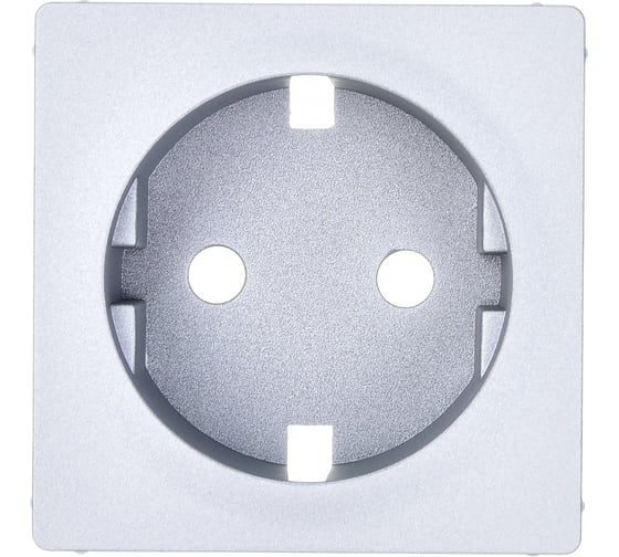 Изображение товара Лицевая панель Legrand Valena Life для розетки 2К+З алюминий Leg 755202