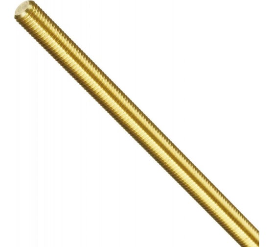 Изображение товара Шпилька резьбовая Море-Метизов DIN 975, латунь, M20x1000 мм, 1 шт. SHPIL975LATM2011M