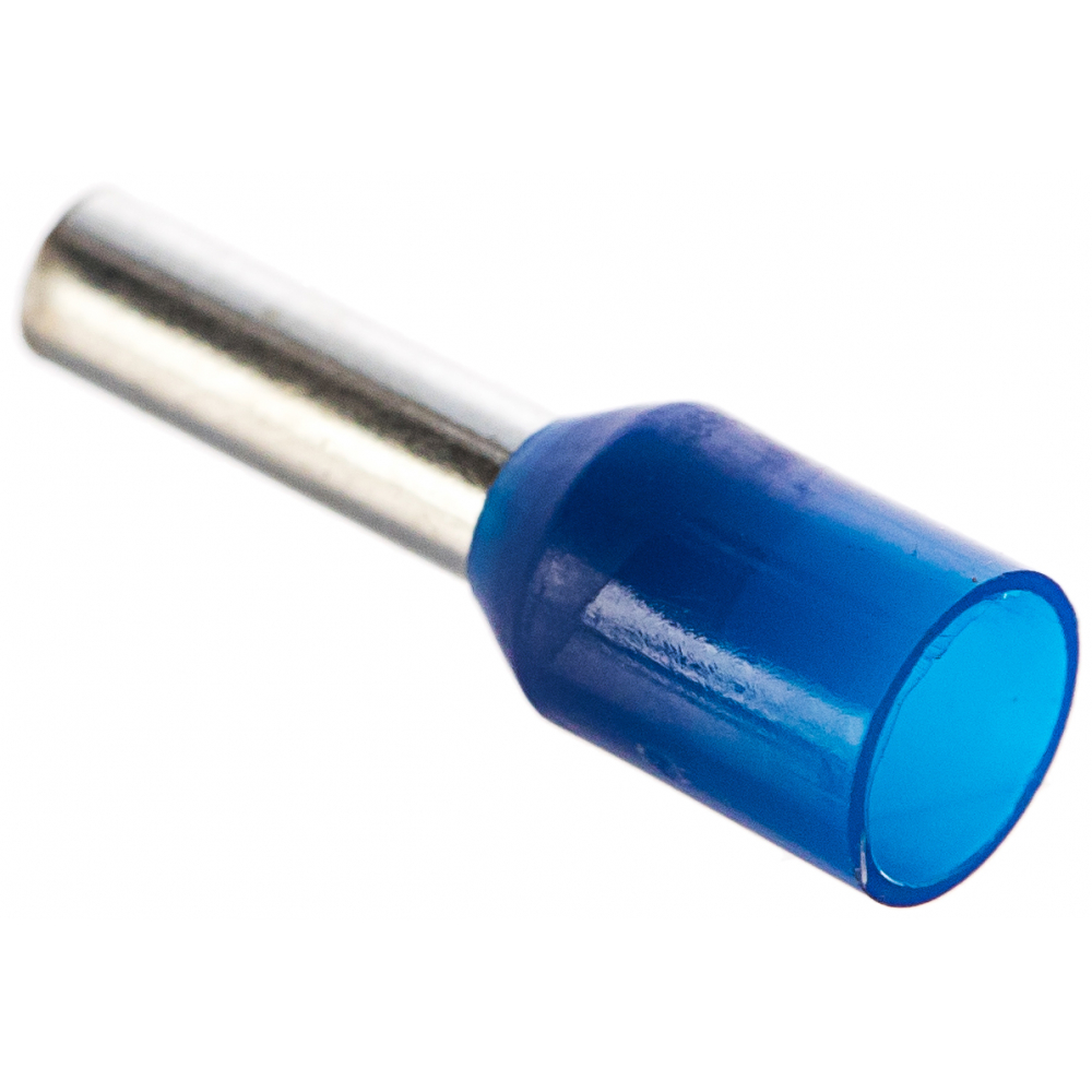 фото Конечная изолированная гильза haupa ншви, 2,5/8 цвет синий упаковка 100 шт. 270810