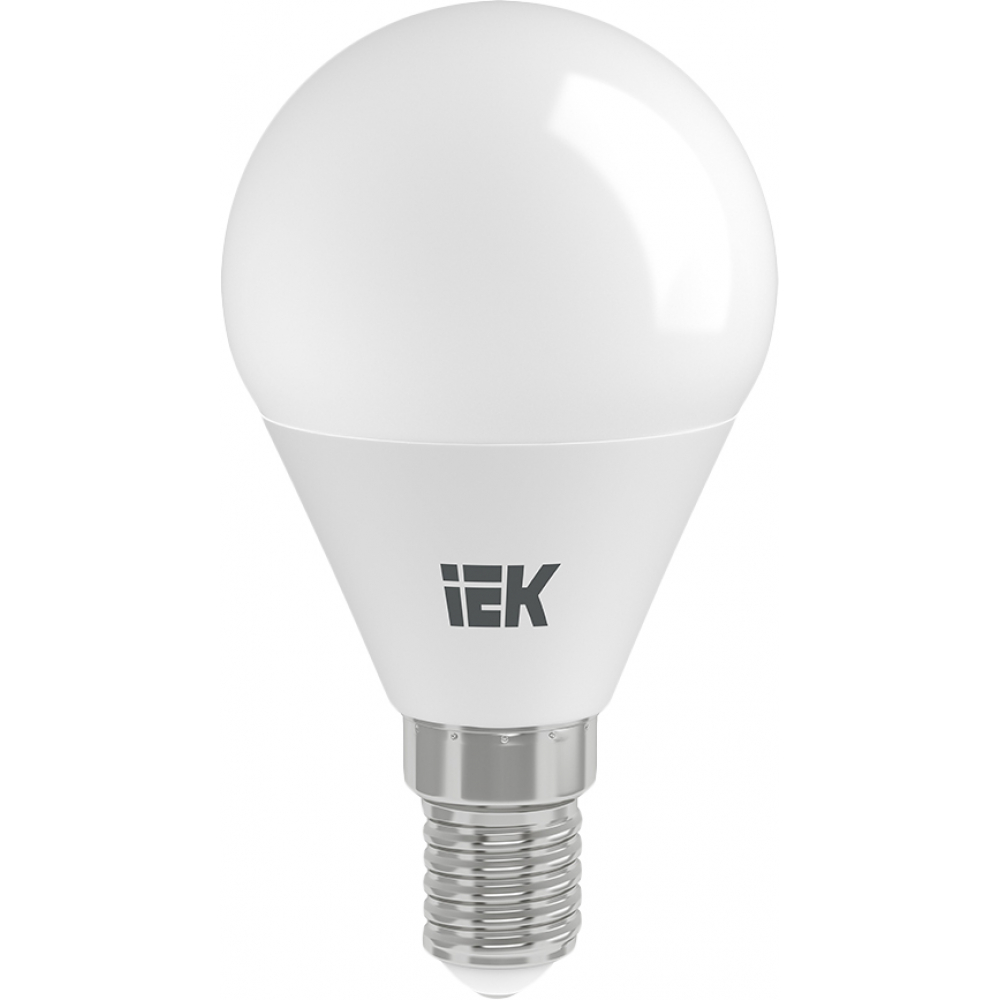 фото Лампа iek led g45 шар 7 вт 230 в 3000к e14 lle-g45-7-230-30-e14