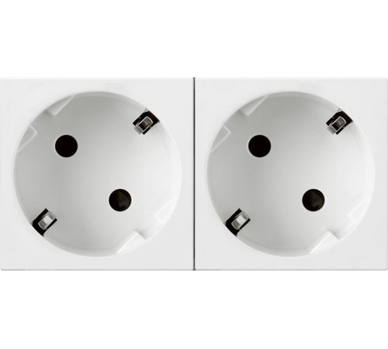 Изображение товара Розетка Legrand 2 x 2К+3 под углом 45° Программа Mosaic стандартная 077252