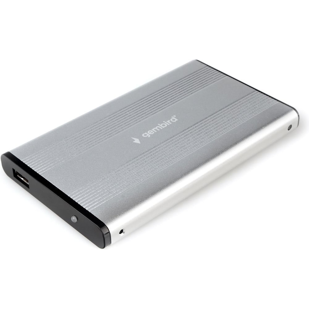 Изображение товара Внешний корпус Gembird USB 2.0 для 2.5 HDD SSD алюминий серебристый  EE2-U2S-5-S