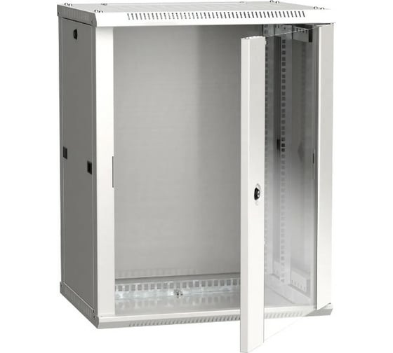 Изображение товара Шкаф ITK LINEA W 12U 600х450мм  дверь стекло RAL 7035 LWR3-12U64-GF
