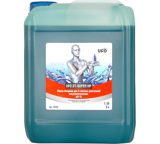 Изображение товара Масло моторное 2T-SUPER HP 5 л, синее UFO 35150