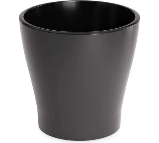 Изображение товара Горшок цветочный ЗПИ "Альтернатива" "Лея" 2.2 л, двойной, графитовый М8831