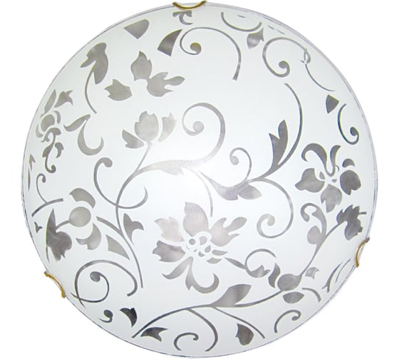 Изображение товара Светильник Элетех Эрика 250 НПБ 01-60-130 М15 ИУ матовый белый/клипсы золото 1005204374