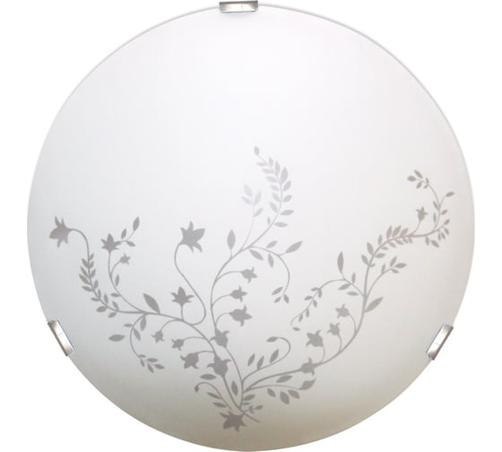 Изображение товара Светильник Элетех Нежность 300 НПБ 01-2х60-139 М16 ИУ матовый белый /клипсы штамп металлик 1005205637