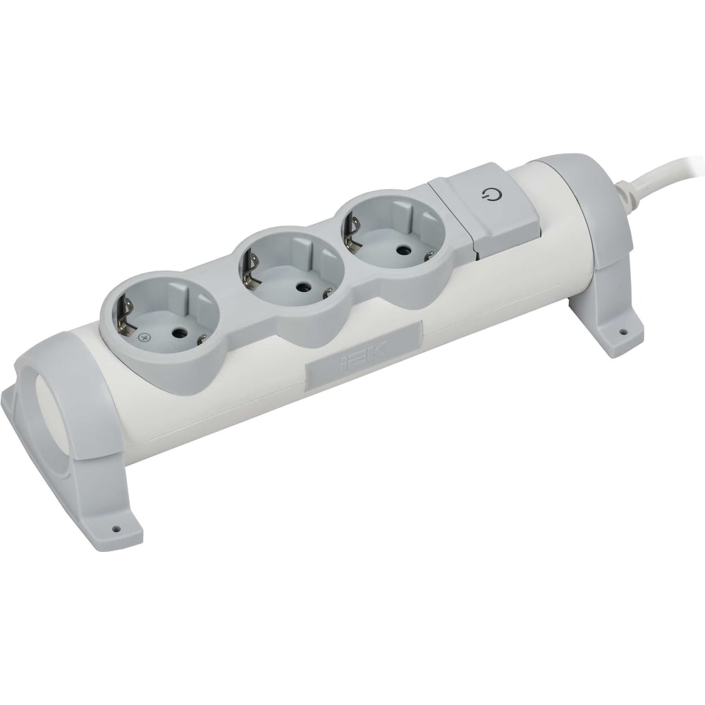 Удлинитель IEK COMFORT У03К 3 места 2P+PE 1,5м 3х1,5мм2 16А белый 694621