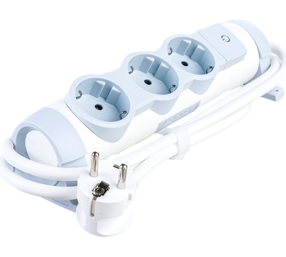 Изображение товара Удлинитель IEK COMFORT У03К 3 места 2P+PE 1,5м 3х1,5мм2 16А белый 694621