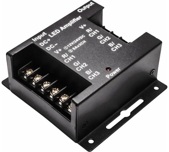 Изображение товара УсилительApeyron RGB 12В/24В, 288/576 Вт, 3 канала*8А 04-04(288)