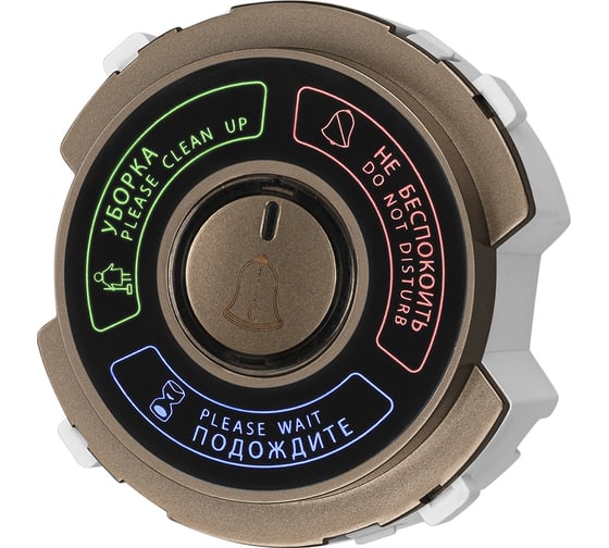 Изображение товара Панель "не беспокоить" и "уборка" TDM ELECTRIC 16а 250в бронза, "байкал" SQ1819-0452