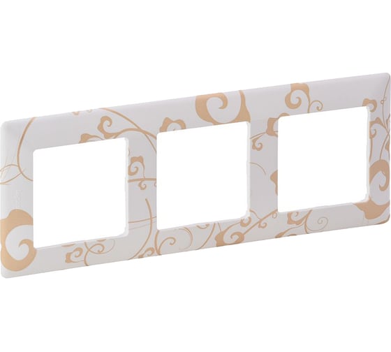 Изображение товара Рамка Legrand Valena LIFE  "Ампир белый".3-постовая универсальная 754103