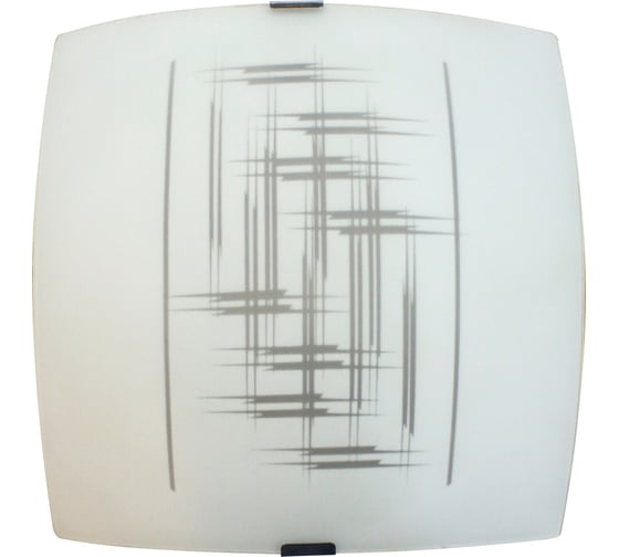 Изображение товара Светильник Элетех Элегант НПБ 09-60-003 М83 ИУ 300x300 мм матовый белый/клипсы штамп металлик 1005205729