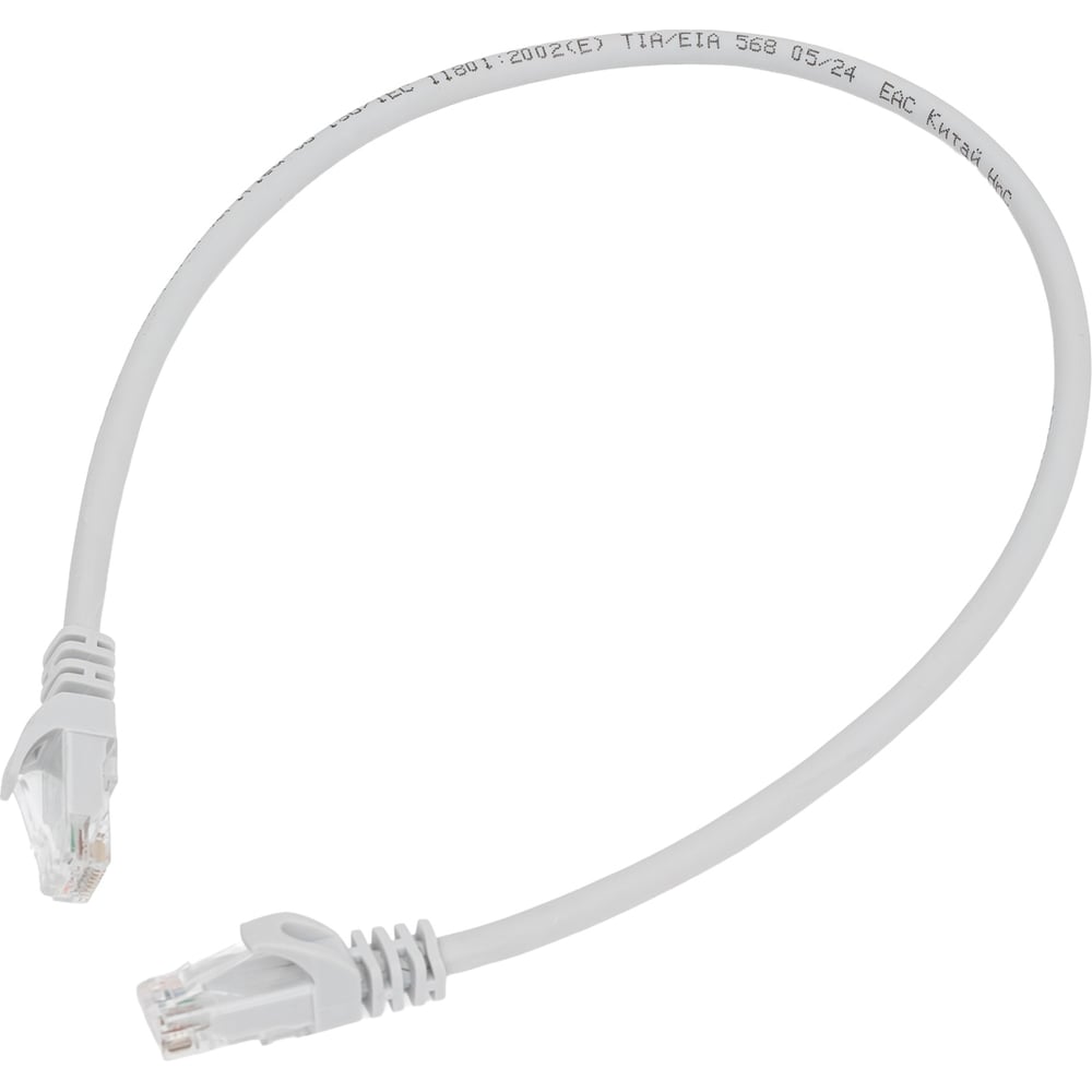 Изображение товара Патч-корд ITK категории 6 UTP LSZH 0.5 м серый