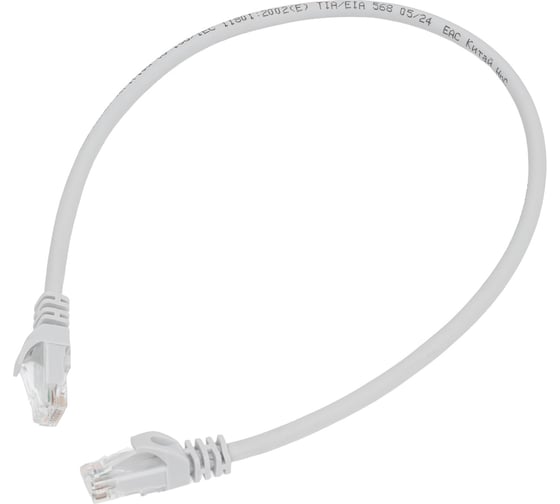 Изображение товара Патч-корд ITK категории 6 UTP LSZH 0.5 м серый PC01-C6UL-05M