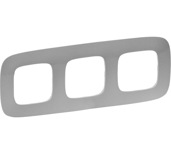 Изображение товара Универсальная рамка Legrand Valena Allure 3 поста алюминий Leg 754393