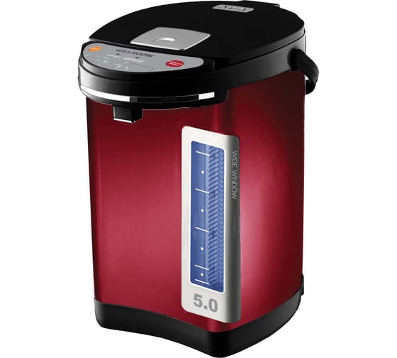 Изображение товара Поттер Willmark WAP-502KL 5,3л, 2 сп. нал. воды, функц. перекип., 900Вт, цвета в ассортименте, вишневый 2000229