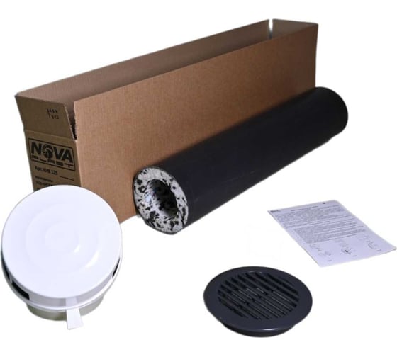 Изображение товара Клапан кив Нова - Строй, ООО 125-01-06 (в сборе, с темно серой решёткой) NovaPROF 82