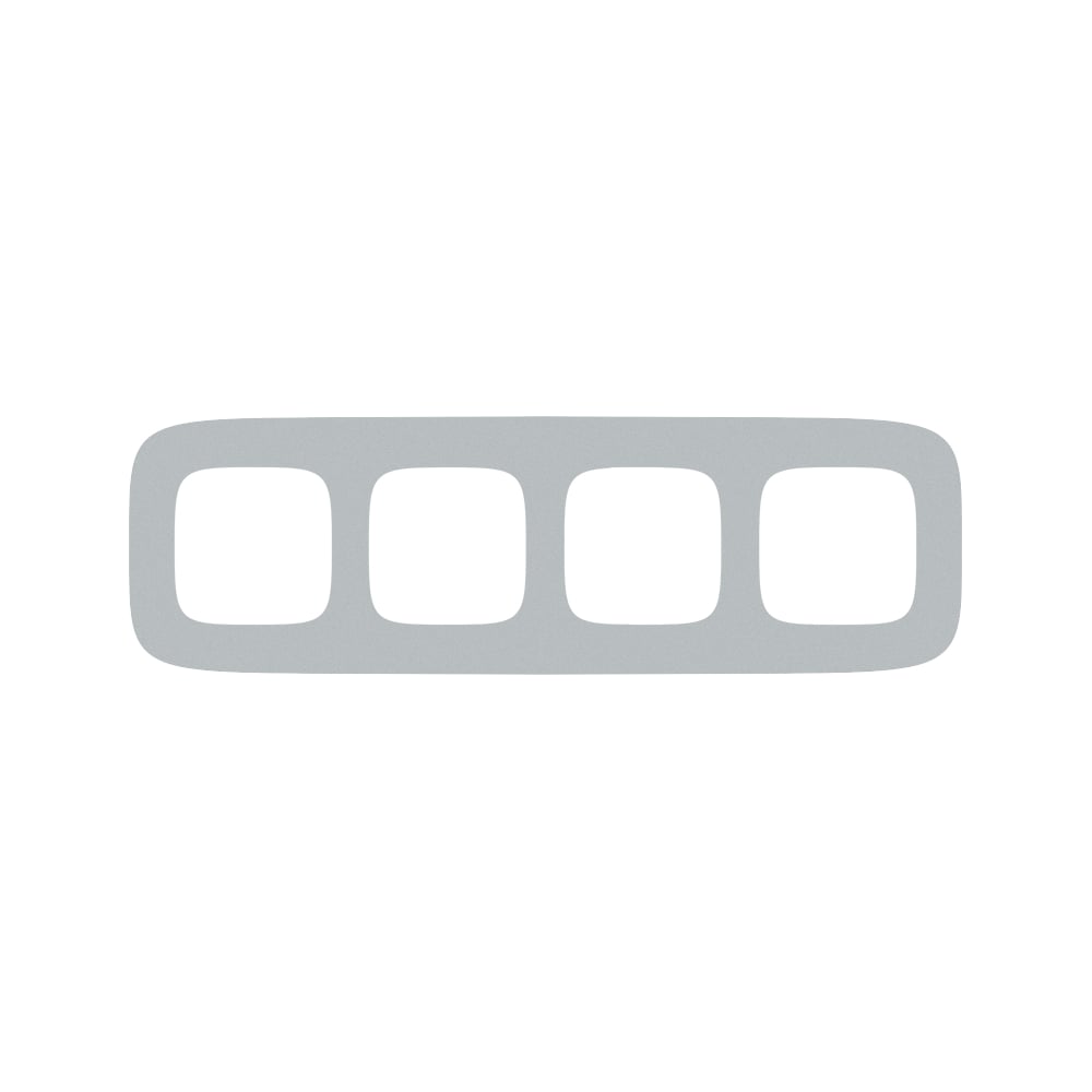 Изображение товара Универсальная рамка Legrand Valena Allure 4 поста алюминий Leg 754394