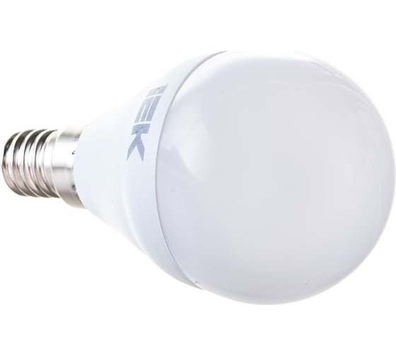 Изображение товара Лампа IEK LED G45 шар 5 Вт 230 В 4000К E14 LLE-G45-5-230-40-E14